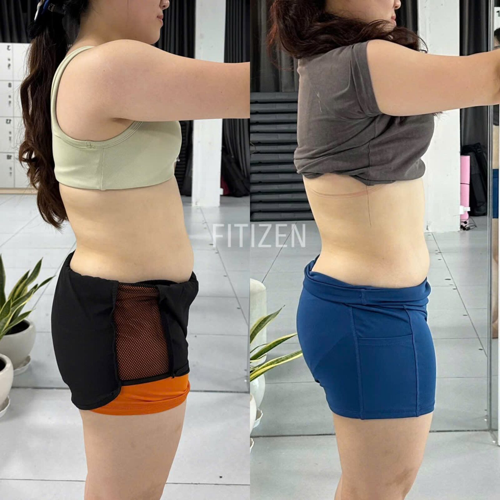 Kết quả trước và sau góc nghiêng của học viên FITIZEN