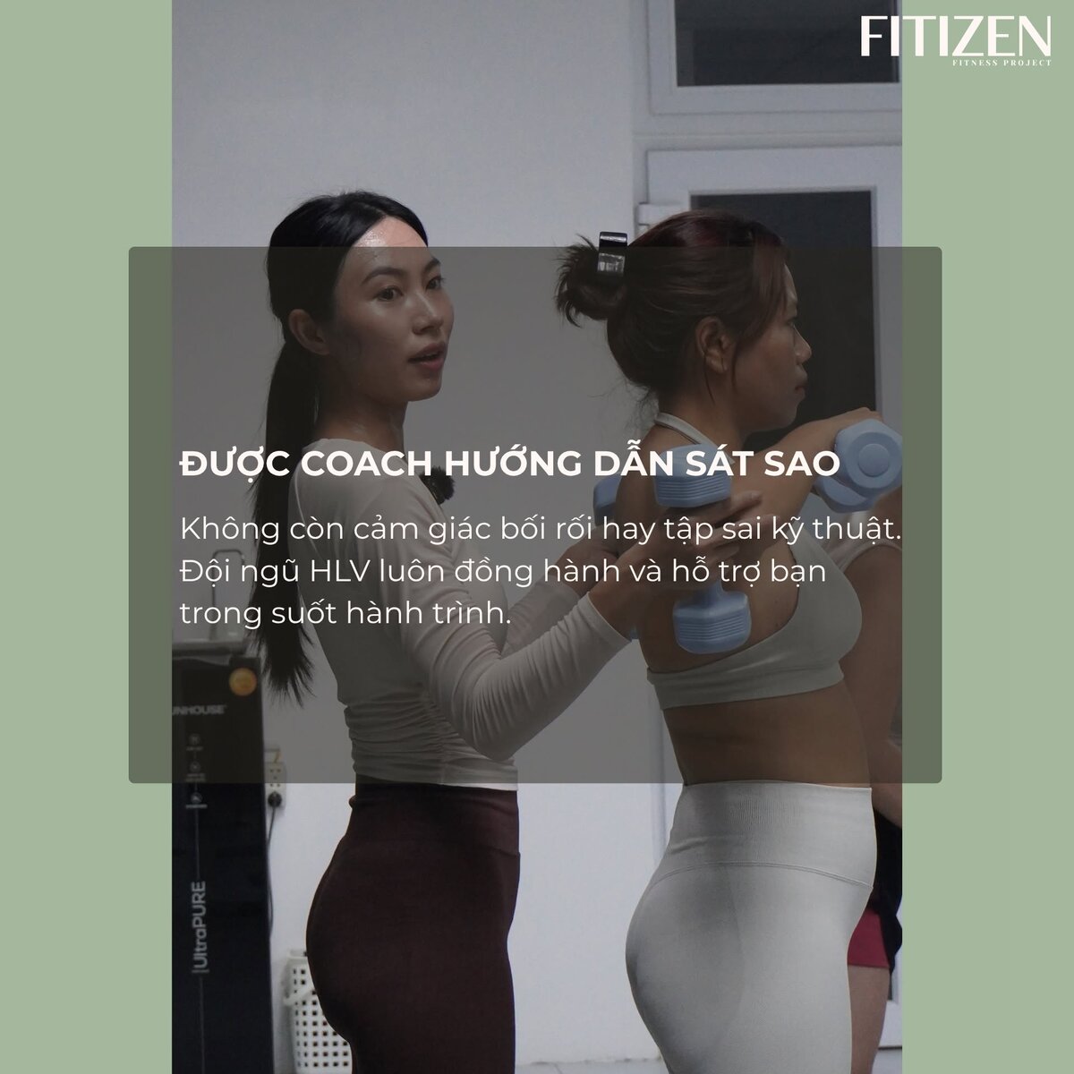 Coach hướng dẫn sát sao
