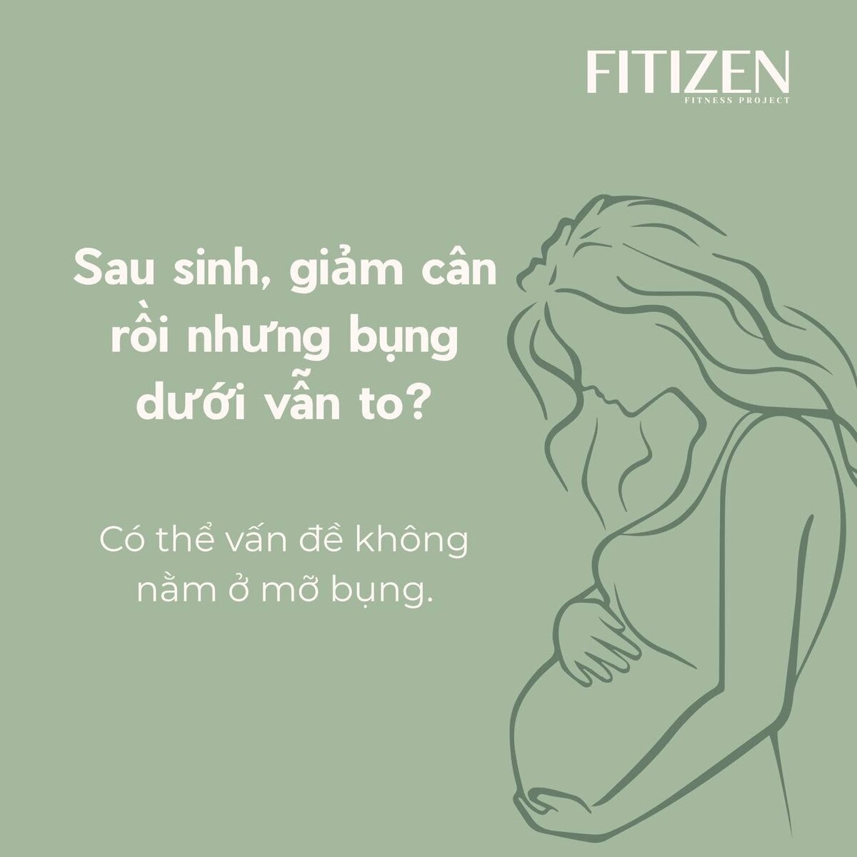 Sau sinh, bụng dưới vẫn to, có phải chỉ vì mỡ