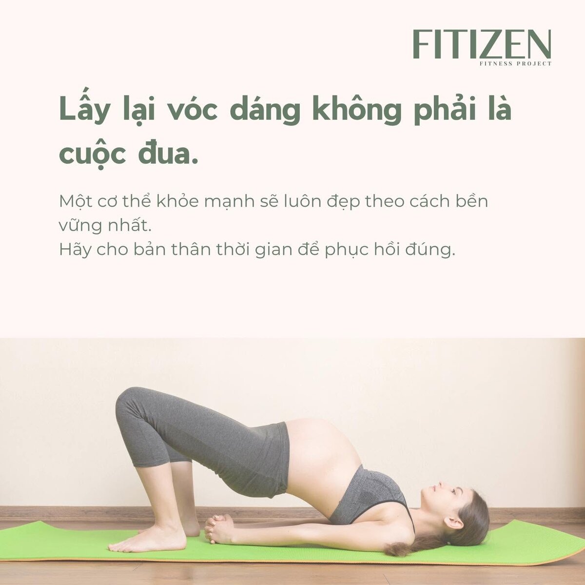 Lấy lại vóc dáng không phải là cuộc đua