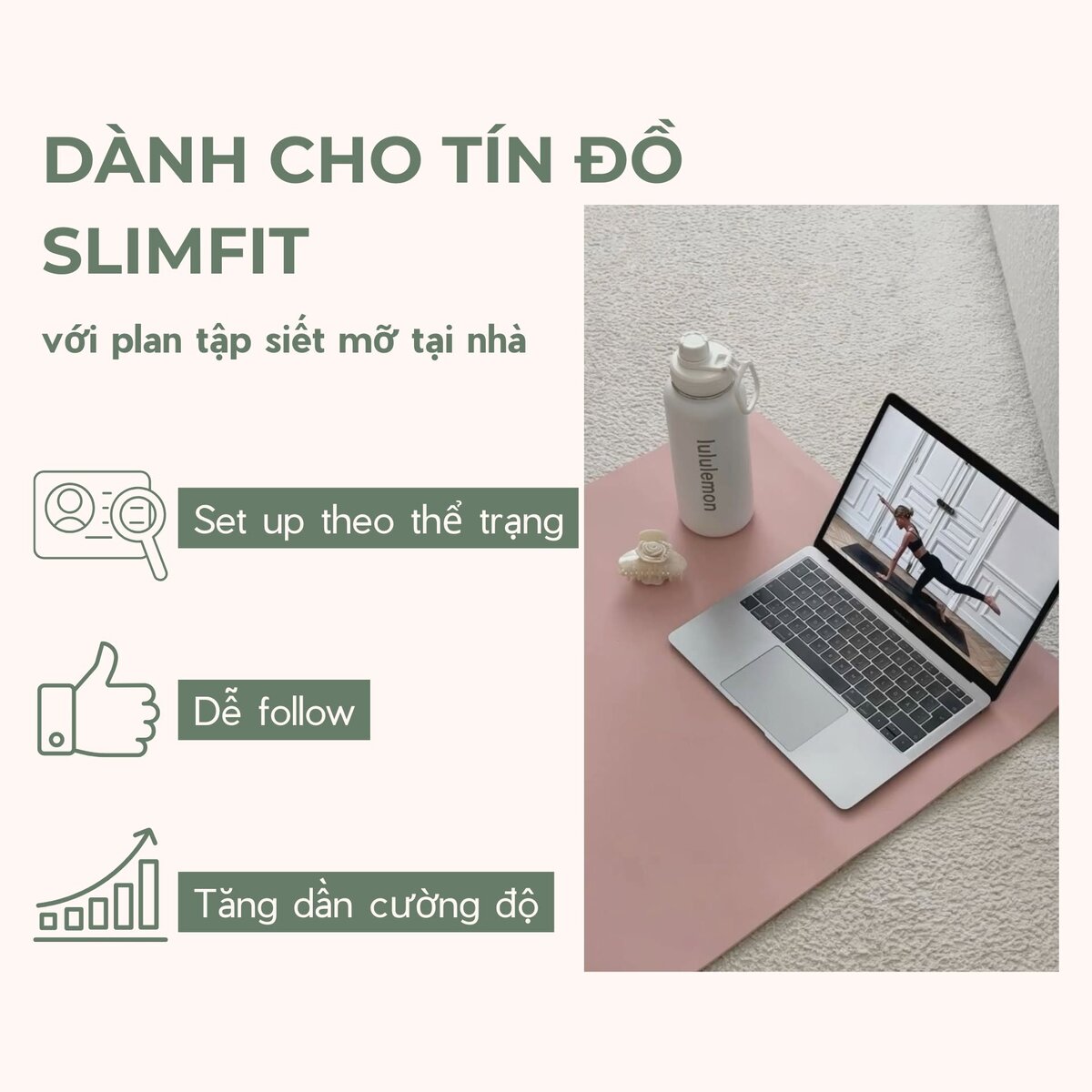 Dành cho tín đồ SlimFit với plan tập siết mỡ tại nhà